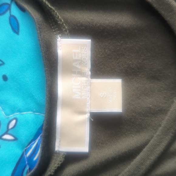 Michael Michael Kors olive green layered look tank size S twofer - Picture 6 of 9